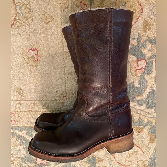 Frye Shoes - Frye Campus Boot 12R Dark Brown vintage size 9